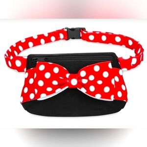 Disney Minnie Mouse red,white,and black waist belt EUC